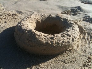  Torus (Donut) Made Of Sand