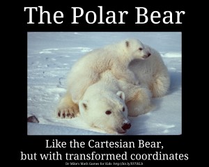 The Polar Bear - Like the Cartesian Bear, but with transformed coordinates