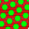 the archimedean tiling 3.3.3.3.6 - snub hexagon tiling