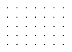 a blank dots and boxes board