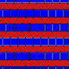 the archimedean tiling 3.3.3.4.4 - the elongated triangular tiling