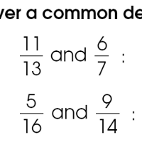 Common Denominator Worksheets | Dr Mike's Math Games for Kids